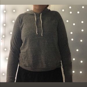 grey hoodie
